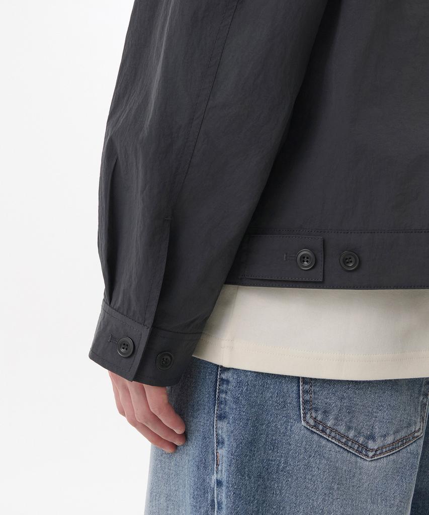 Musinsa Standard Nylon Crease Double Pocket Zip-Up Jacket [Grey]