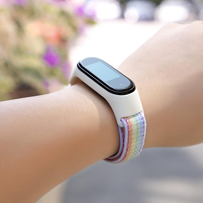 Bracelet for Mi Band 9 8 7 10 Strap Nylon Sport Loop Watch Belt Pulsera Correa Mi Band 4 Wristband Xiaomi Mi Band 5 6 3 Bracelet