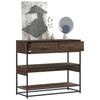 Console Table, Brown Oak, 90X35X80 Cm