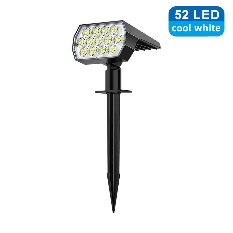 Solar Lights Outdoor Waterproof 52LED 3 Lighting Modes Solar Powered Garden Yard Spot Light For Outdoor Landscape Decor
