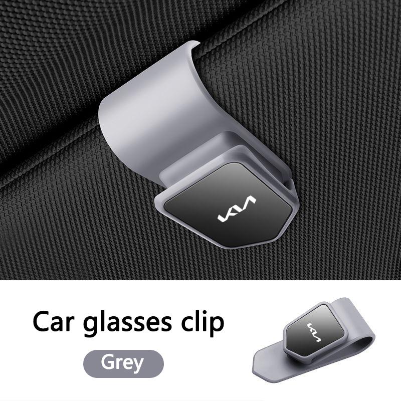 Car Sun Visor Sunglasses Storage Clip Glasses Clip Card Ticket Holder For KIA Rio Soul Seltos Forte K5 K3 Niro Sorento Sportage Zpjm80