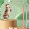 Simulated Mouse Tail Long Tail Cat Toy Stick Silicone Pet Products Pet Interactive Toys Interactive Cat Teaser