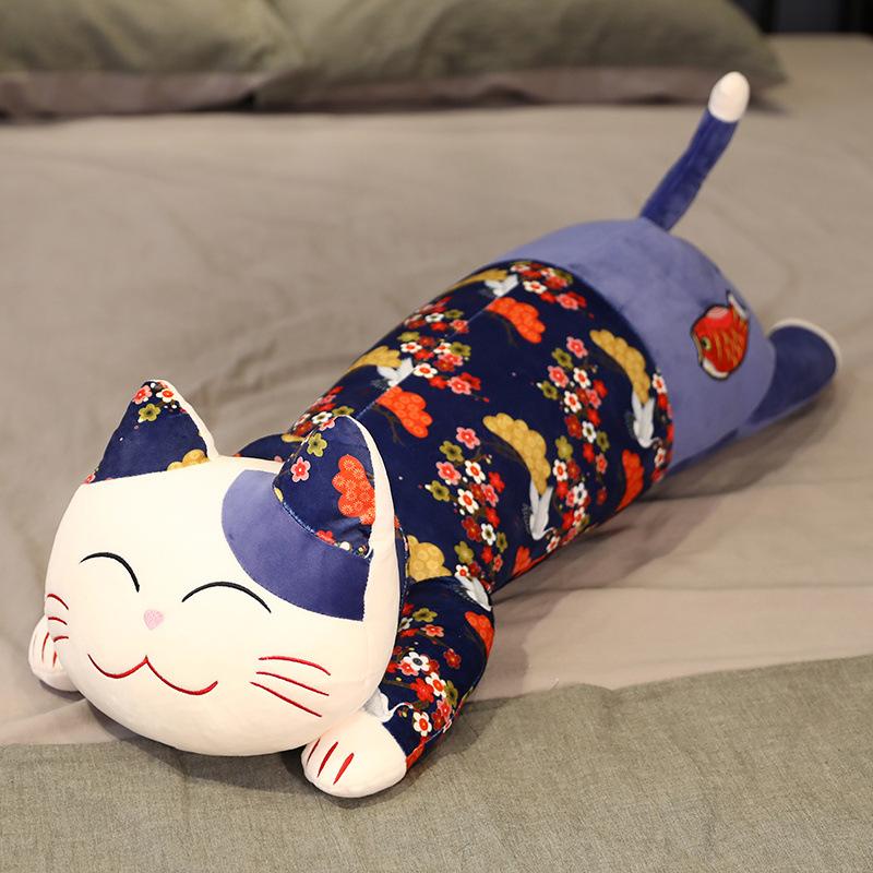 Kitten Cat Doll Plush Toy Lucky Cat Doll Girl Bed Holding Sleeping Pillow Rag Doll
