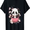 Otaku Kawaii Anime Panda Eet Ramen Noedels Kersenhout Bloesem T-shirt(9)