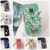 För Huawei Y9A Fodral Skydd Lyxig Mode Blommor Kawaii Söt Katt Stötsäker Telefonfodral För Huawei FRL-22 FRL-23 FRL-L22 FRL-L23