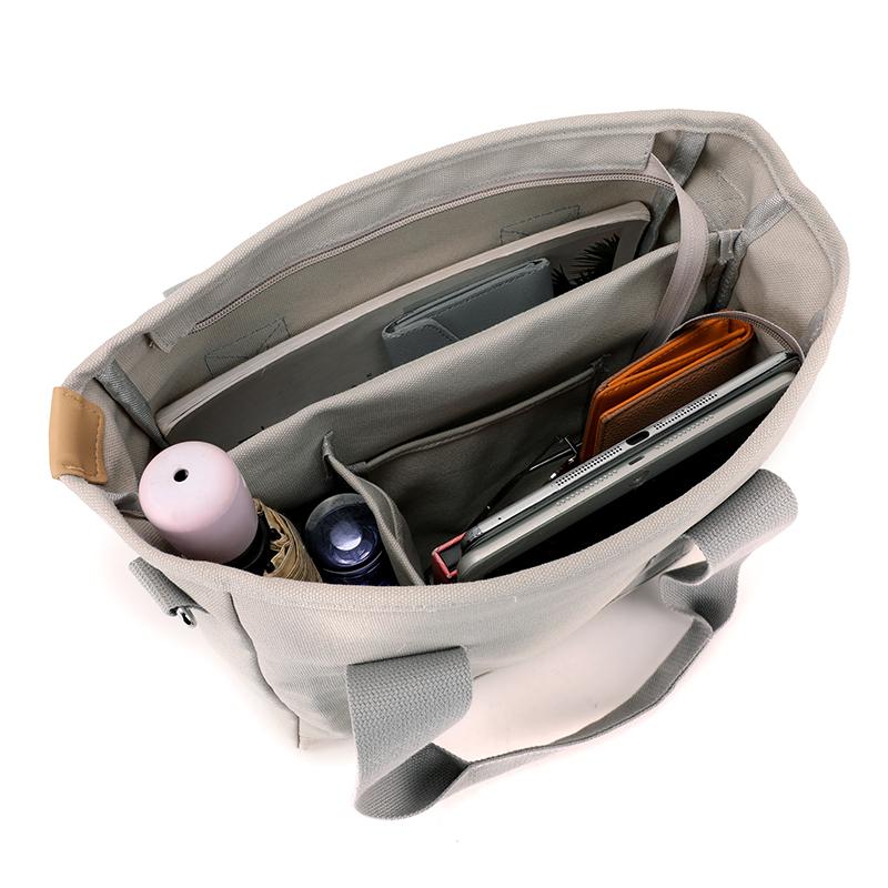 Canvas Large Capacity Commuter Tote Bag Women's Outdoor Shoulder Bag