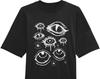 Oversized Drop Shoulder Grunge Clothing Eyes Shirt, Alt Clothing, Harajuku Clothes, Alternative Shirts, Pastel Goth Clothing, Alt Goblincore