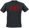 Slayer Klassiek Rood Logo Verweerd Thrash Metal Band Unisex Zwaar Katoen Oversized Streetwear T-shirt