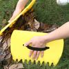 Rastrillo de hojas, recogedor de hojas de basura con garras, mango ergonómico, herramientas de recogida de hojas de jardinería para el hogar