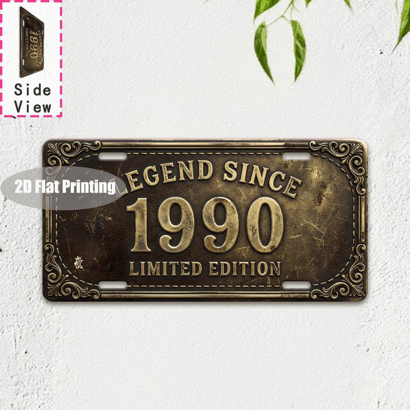 Tin Sign  Vintage Durable Metal Plaque Wall Decor Home Office Bar Man Cave Bedroom European City Birth Year License Plate Wa