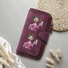  Cute Duck Printed Denim Style Women Casual Long Wallet Portable Daily Card Holder