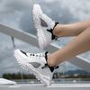 TUINANLE White Black Chunky Sneakers Women Thick Bottom Dad Shoes