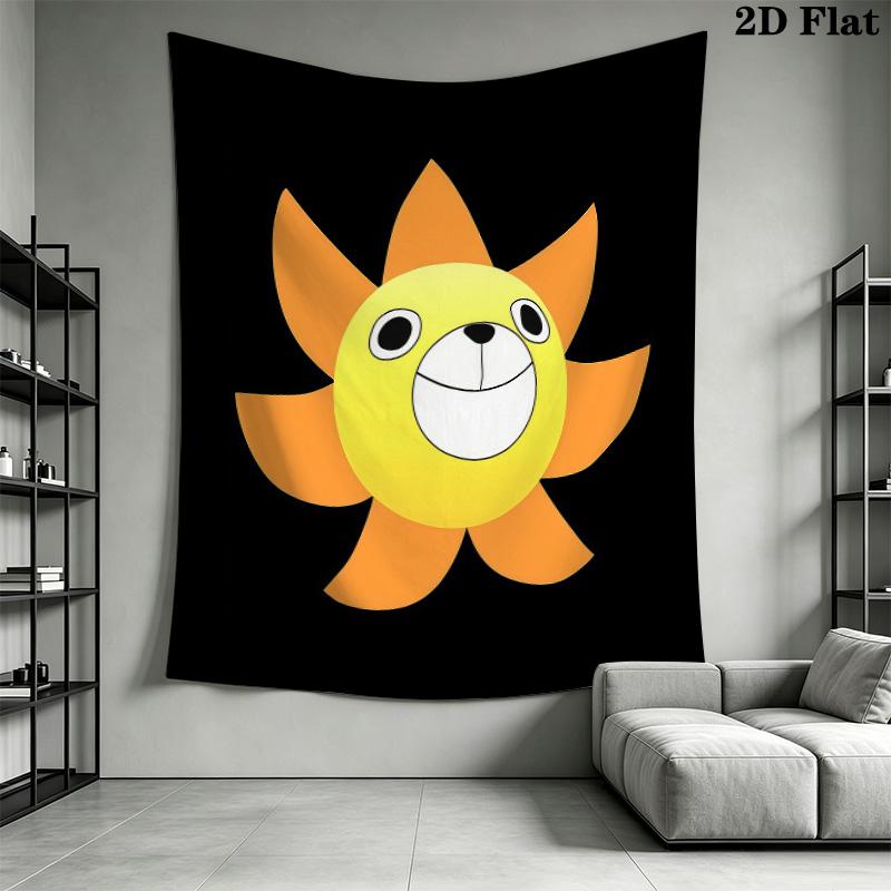 Tenture murale logo Jolly Roger One Piece Accroche murale esthétique Couverture en tissu imprimé Tentures décoratives pour chambre à coucher salon Décoration de maison