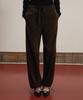 Beleudemaleu Suede Parachute Pants_Deep Brown