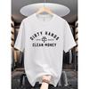 Europäische Größen T-Shirt - Hard Slogan Rundhals Kurzarm T-Shirt, Schnelltrocknend Feuchtigkeitsableitend, Ganzjahres Freizeit- & Fitnesskleidung für /Handwerk/Finanzen/,