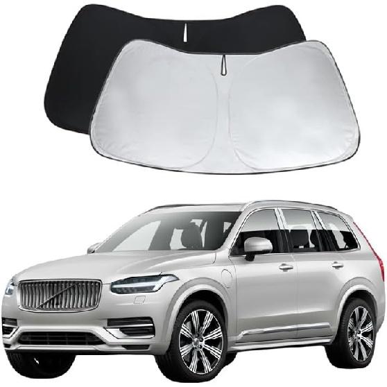 S60 S90 Windshield Sun Shade For S60 S90 2018 2024 2025 Front Window Sunshade Sun Visor 240T Shade Blocks UV Rays Car Accessories