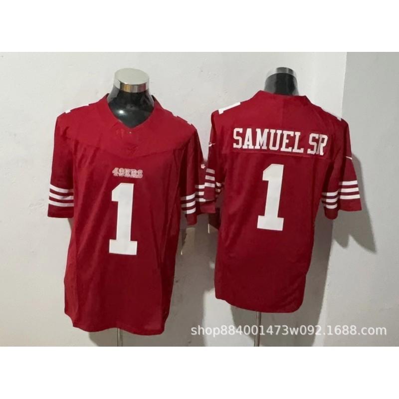 ג'רזי כדורגל NFL סן פרנסיסקו 49ers לגברים 2026 סדרת Legend תערובת כותנה רקומה ביצועים בגדי ספורט