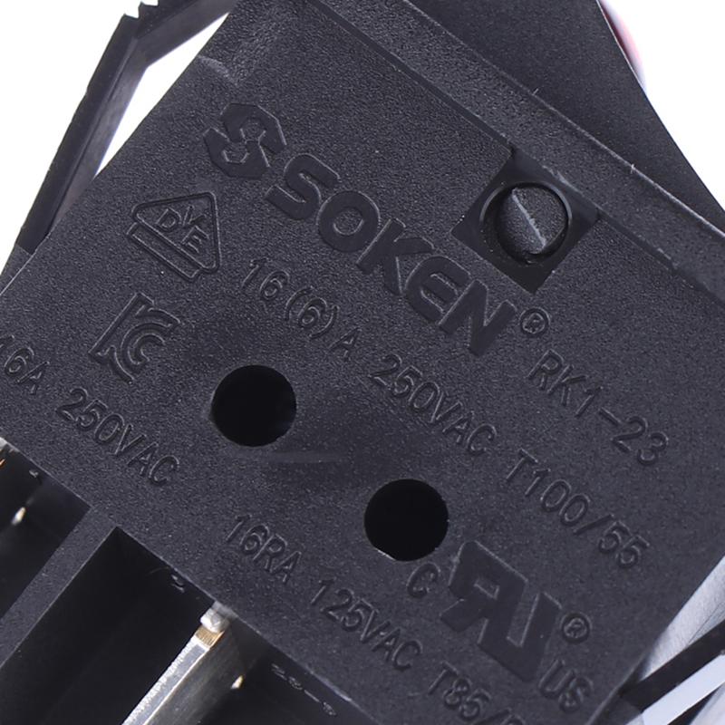 Interruptor de botão duplo para aquecedor de óleo mais quente com luz liga-desliga