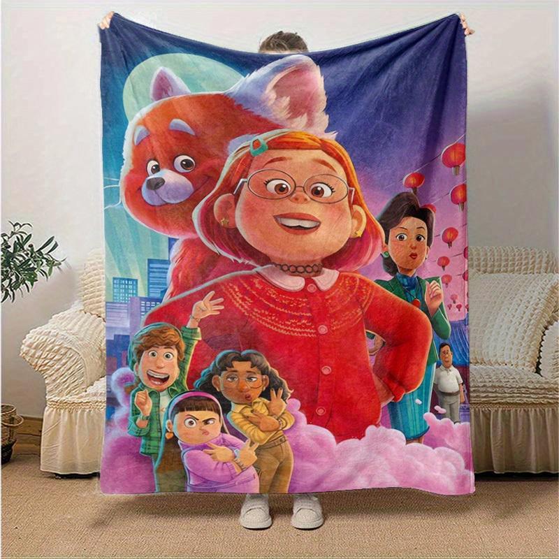 1 Stück, „Gemütliche Rote Panda Decke, Perfekt für Wohnkultur, Sofabezug, Außenbereich, Geschenke, Weiche Wohndecken für Schlafzimmer, Wohnzimmer, Reisen, Camping,