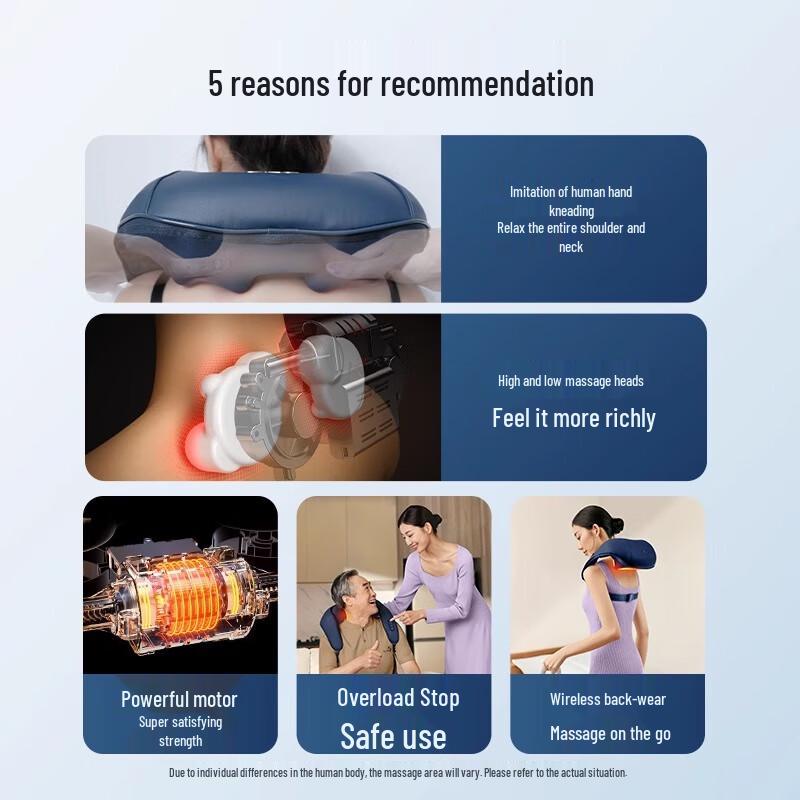 SKG H3 Neck and Back Kneading Massager CN Plug (adapter Included)