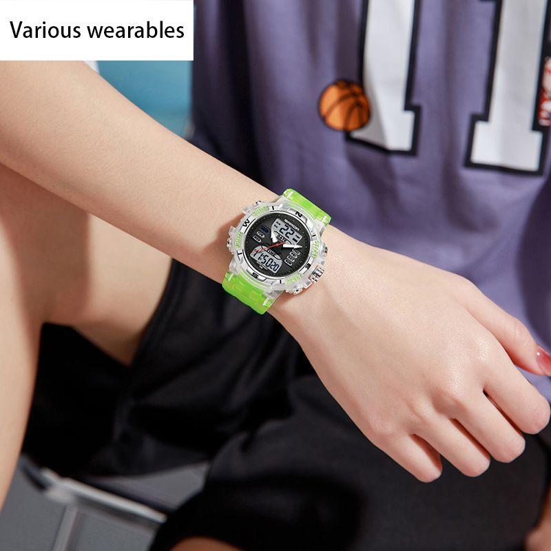 Teen Student Couple Glow-in-the-dark Electronic Sports Fashion Multi-functional Watch