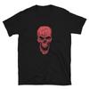 Gruseliges Rotes Totenkopf Wütendes Skelett T-Shirt