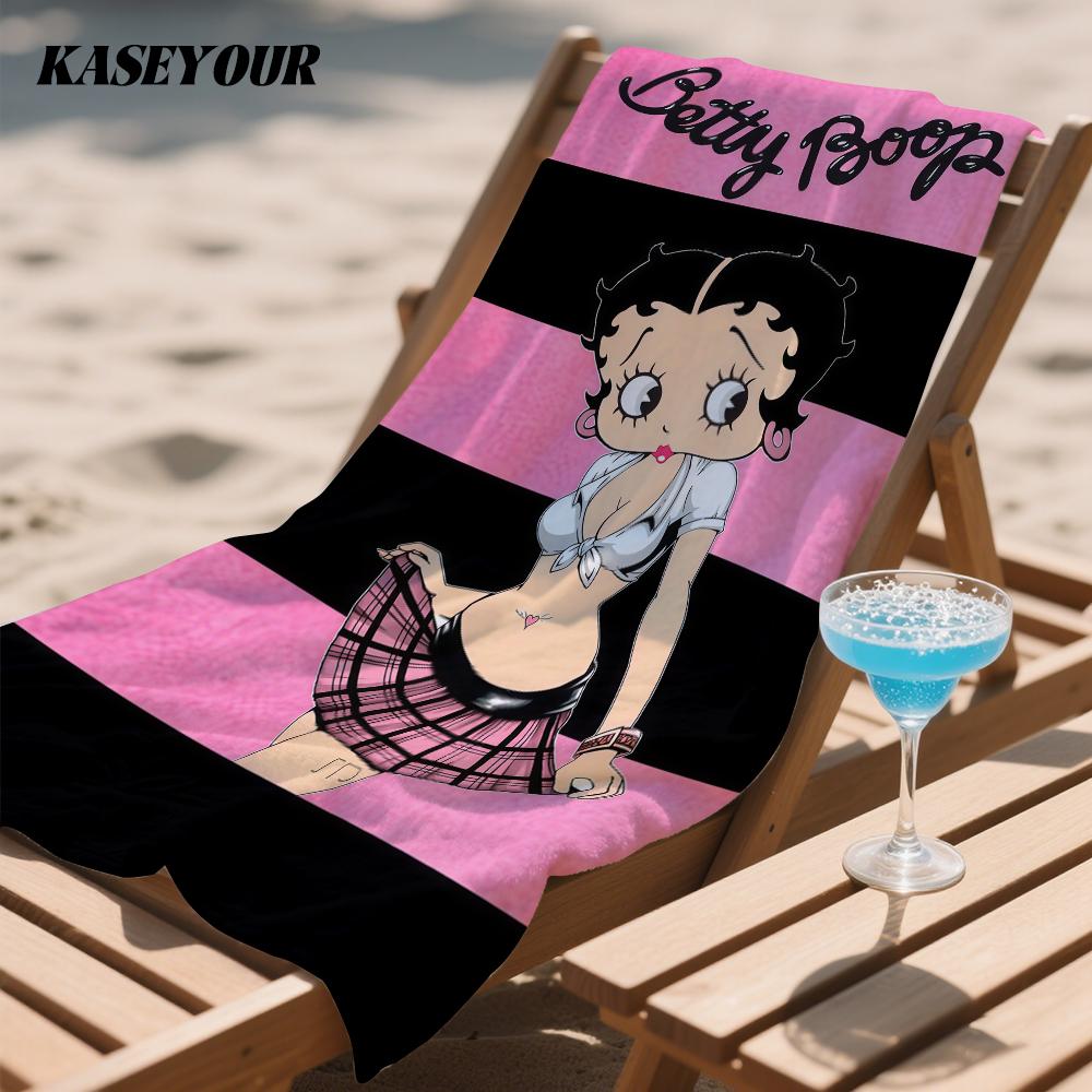 Cute B-betty B-boop Various Quick Drying Bath Towel Microfiber Beach Towel Light Weight Swimming Camping Yoga Beach Out
