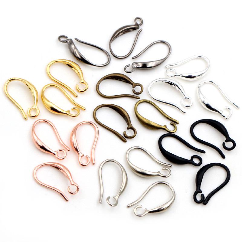 20pcs Pure Copper Plated Ear Hooks for DIY Jewelry, Earrings & Crafts