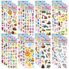 5 Ark Barnklistermärken Pösiga Klistermärken för Barn Födelsedag Jul Nyår Gåva för Flicka Pojke Scrapbooking Tecknade Klistermärken