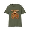 Unisex Mjukstil T-shirt Pepparkaksmänniska Bruten Ben Rolig Julhelgs T-shirt