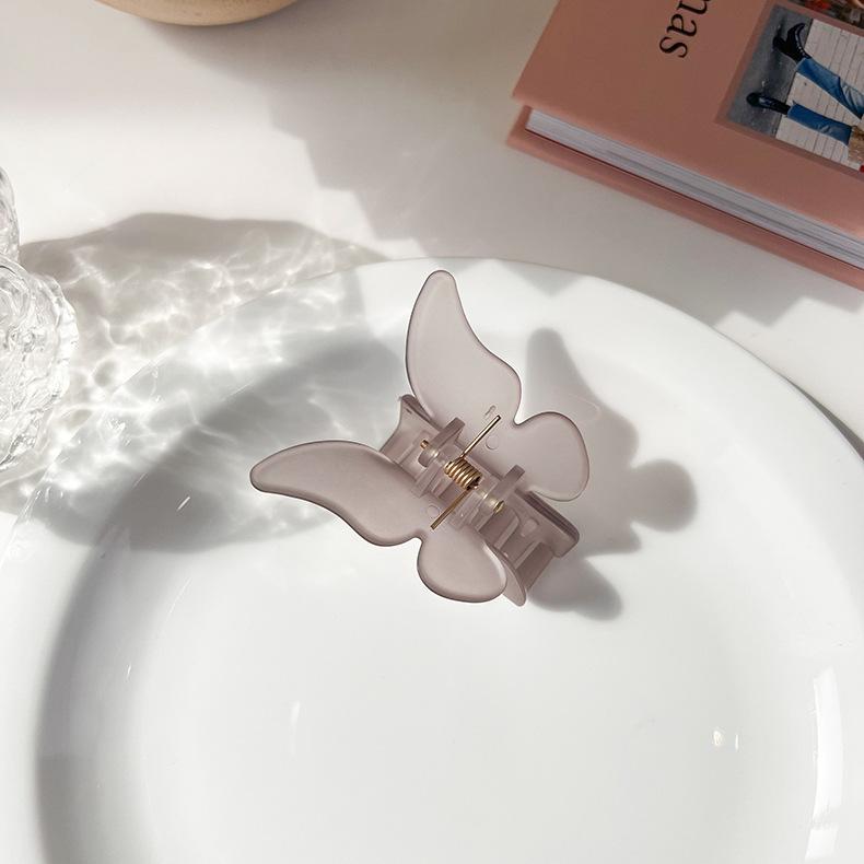 UXSL Colorful Double-Layer Butterfly Hair Claws for Women Girls Sweet Hair Clip Styling Tools Hairpin Acetate Barrette Headdress
