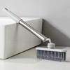 Crevice Brush with Extended Handle Universal Rotation Design V-Shaped Dense Bristles Stubborn Stain Remover Brush