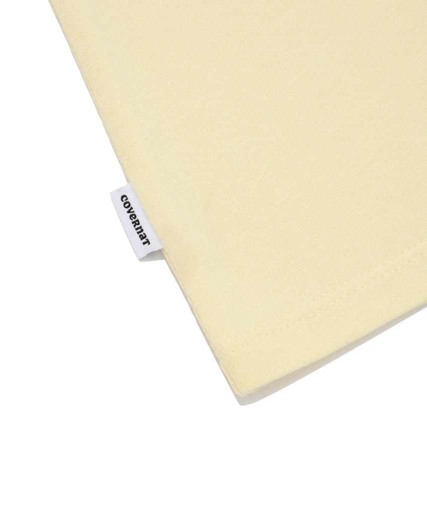 COVERNAT WOMAN Sitting Clovern T-Shirt Light Yellow