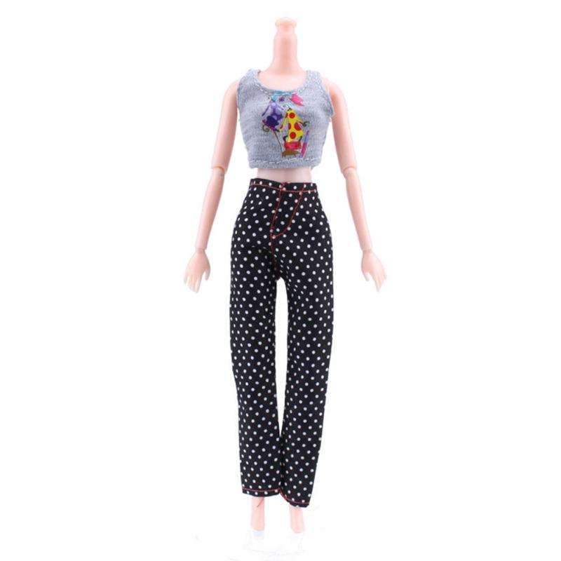 5PCS 29CM Doll's Suit Vest Jacket+Trousers Doll Clothing Series (without Doll)