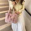 Herfst en winter pluche grote tas dames herfst en winter nieuwe modieuze veelzijdige handtas casual schattige pluizige tote tas