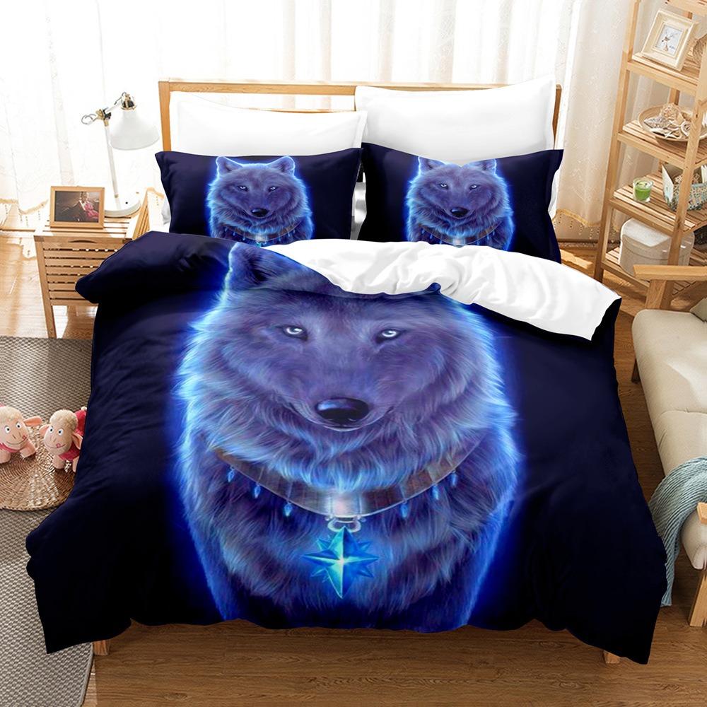 Animal Wolf Bedding Sets Bedding Sets Quilt Bed Cover Comforter Duvet Cover Pillow Case 2-3 Pieces Sets Kids Adult Bedroom Decor