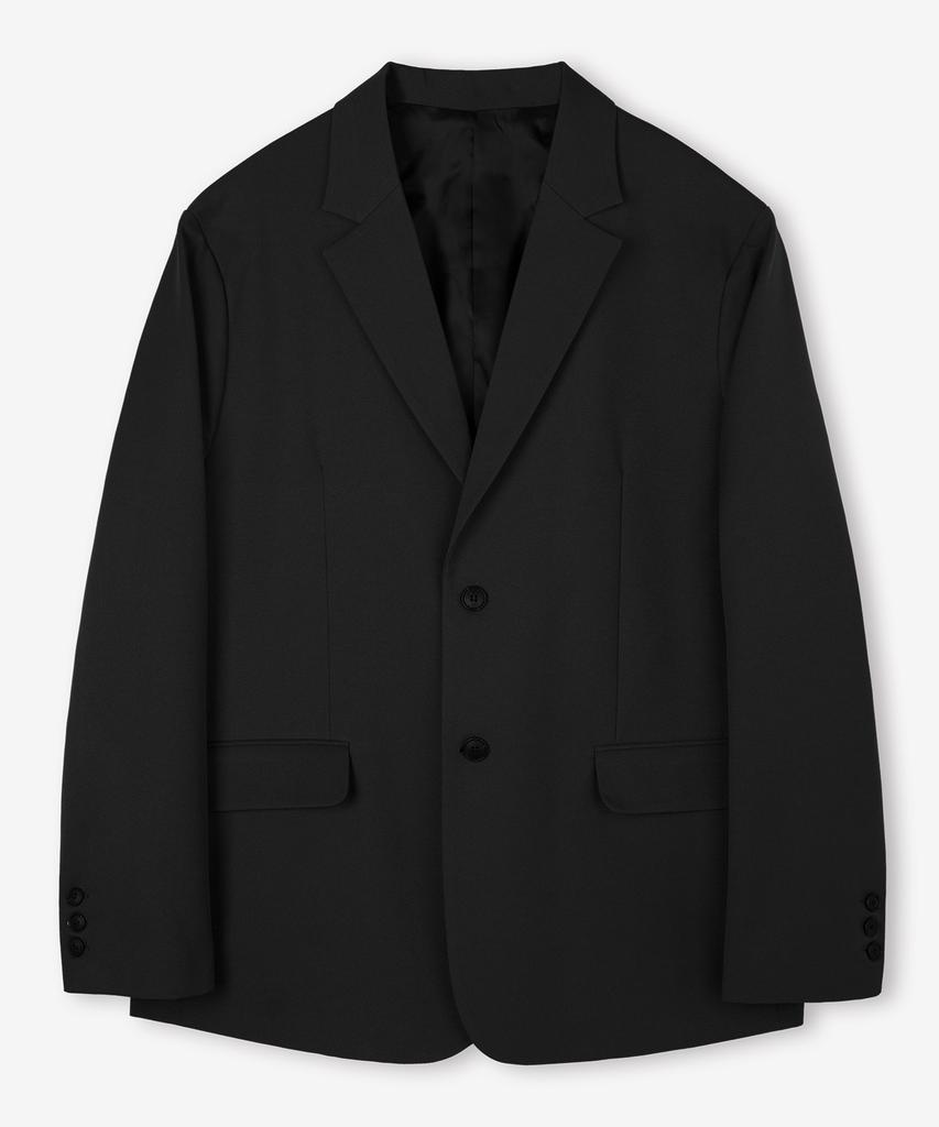 Topboy Essential Oversized Single Blazer Black