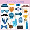 Fathers Day Photo Prop Party Decor With Paper Materials For Themed Celebrations