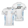 F1 Williams Team T-shirt Carlos Sainz Formule 1 Alex Alben 2025 T-shirt Mannen Vrouwen Kinderen Fans Shirt 3D Geprint T-shirt