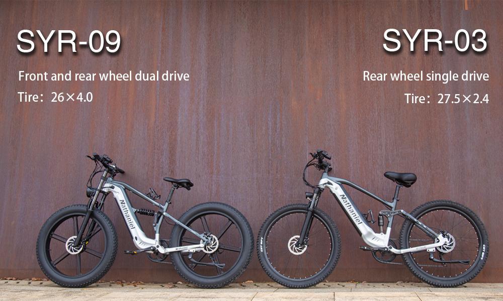 2026 neues Nathaniel SYR09 2000W Doppelmotor E-Bike 48V 20Ah 26" Fat Tire 70km Reichweite EU Lager