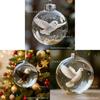 Natures Vogels Kristalglas Kerstboomversiering Set Met Kunststof Materiaal Voor Feestelijke Decoratie