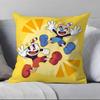 Classic Cute Game C-Cuphead Pillow Case  Ultra Soft Skin Friendly Fabric Cloud Like Comfort & Concealed Zipper