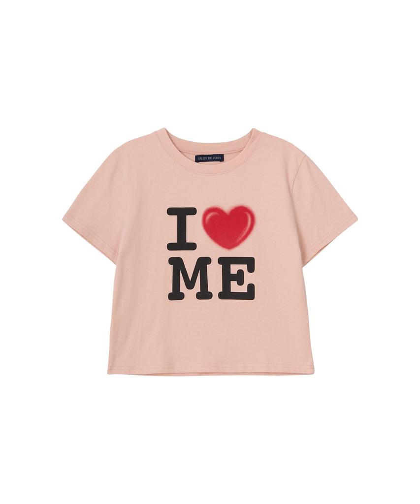 SALON DE YOHN I Love Me Crop T_ Pink