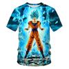 Anime Dragon Ball Son Goku 3D spausdinti vaikų marškinėliai Vasaros mados laisvalaikio marškinėliai berniukui mergaitei Unisex vaikiški drabužiai marškinėlių viršūnės
