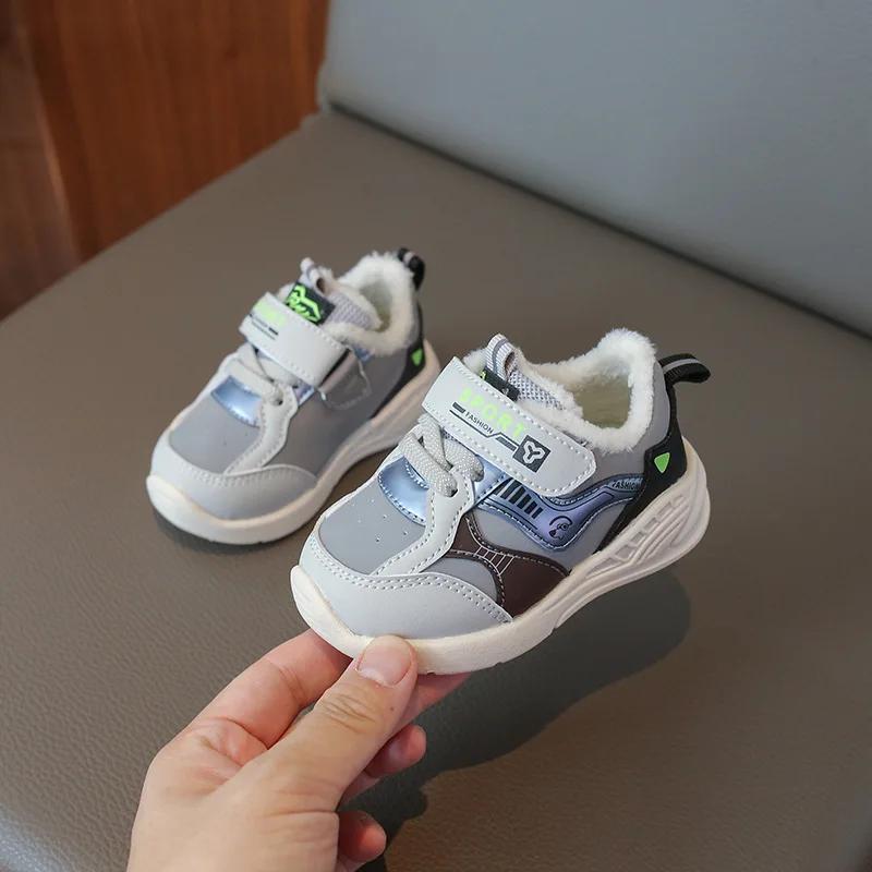 2024 New Baby Shoe Child Sneakers for Newborn Baby Toddler Shoes Fashion Antiskid Casual Shoes Waterproof Cotton Leather Shoes