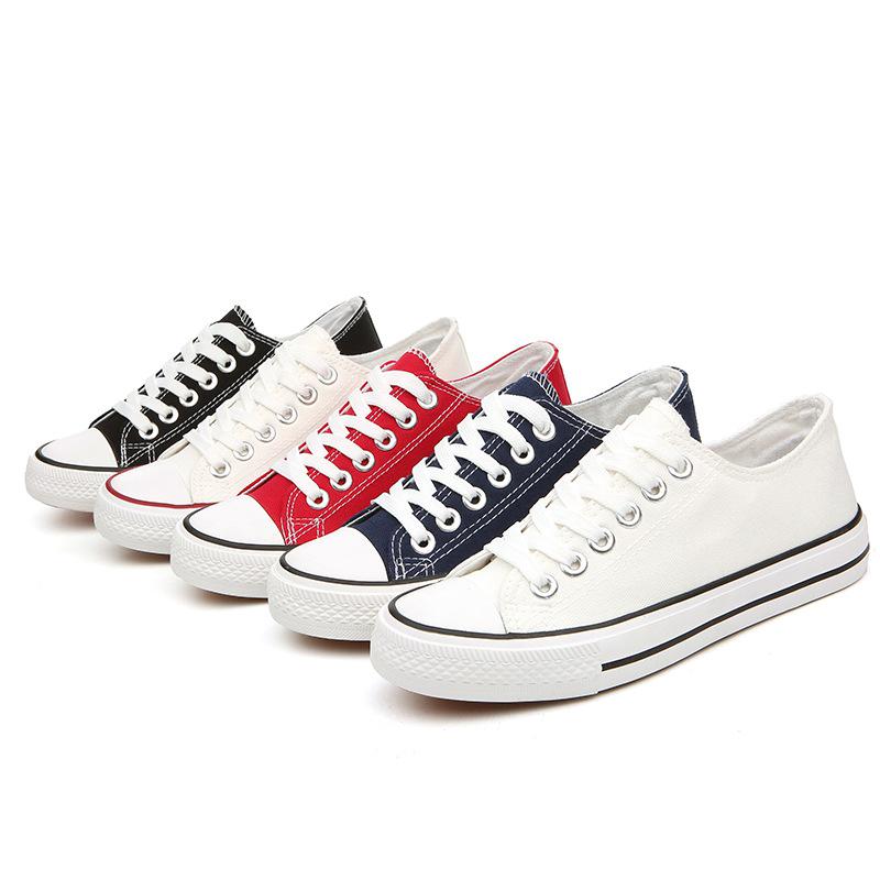 Fubu A01 Women's Basic Low-Top Canvas Shoes, Evergreen Vulcanized Design
