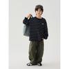 Solid Color Loose Straight Casual Cargo Long Pants For Big Boys