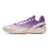 Anta Amortecimento Zap 3, Resistente ao Desgaste Cano Baixo Placa de Carbono na Parte Frontal Sapatos de Basquete Masculino Branco Roxo 912531110Q-2