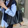 Large Capacity Plain Shoulder Bag Laptop Storage Tote Shopper Bag