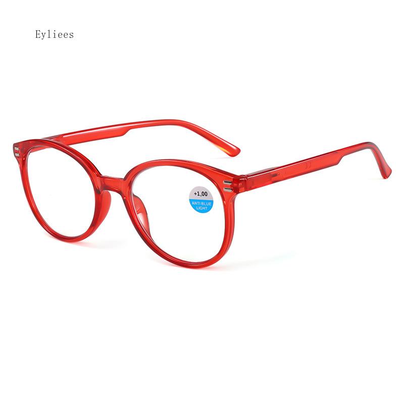 Vintage Ultralight Reading Glasses Men Women Round Glasses Frames for Read Female Black Blue Eyeglasses Glasses Frame +100 +150